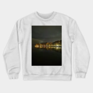 Lake Ioannina at night Crewneck Sweatshirt